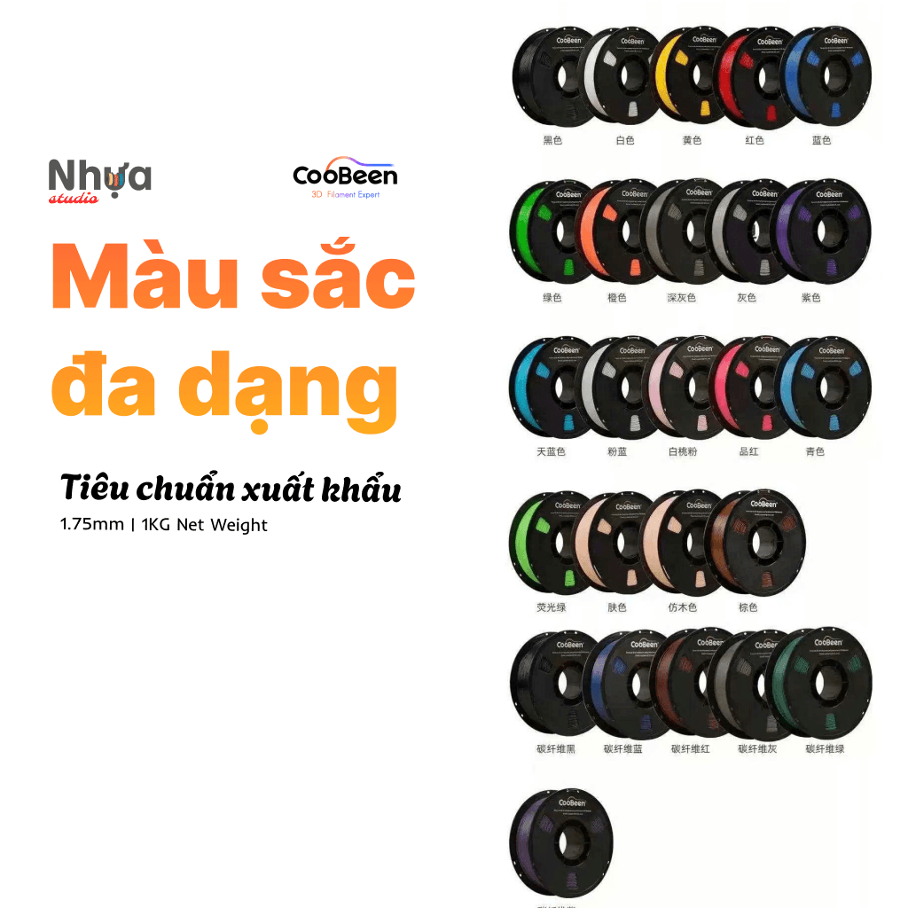 PETG - Coobeen màu Đen – cuộn 1kg – ảnh 5
