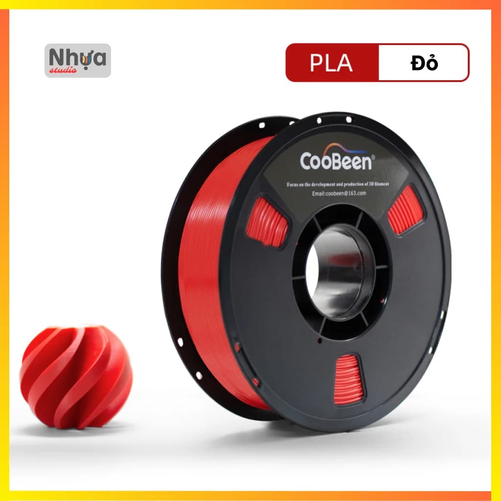 PLA - Coobeen màu Đỏ – cuộn 1kg